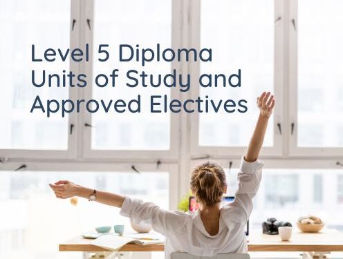 E. LEVEL 5 DIPLOMA UNITS OF STUDY AND APPROVED ELECTIVES